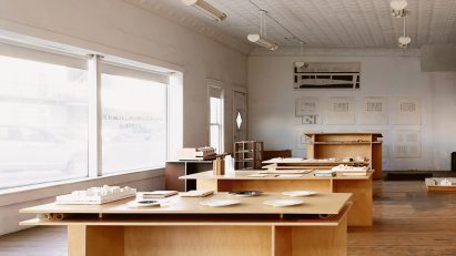 Donald Judd furniture: Slip Together Plywood Architecture Table