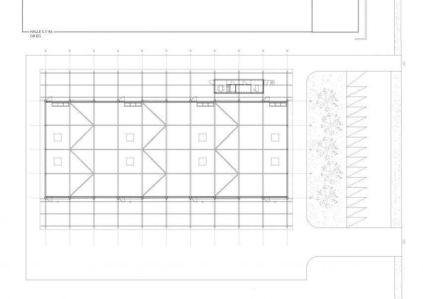 Plan of Halle S 46 by Aretz Dürr Architektur