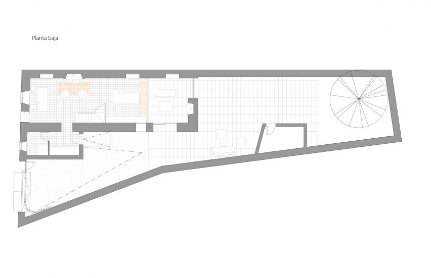 Ground floor plan of Reminiscent Home by Funcionable