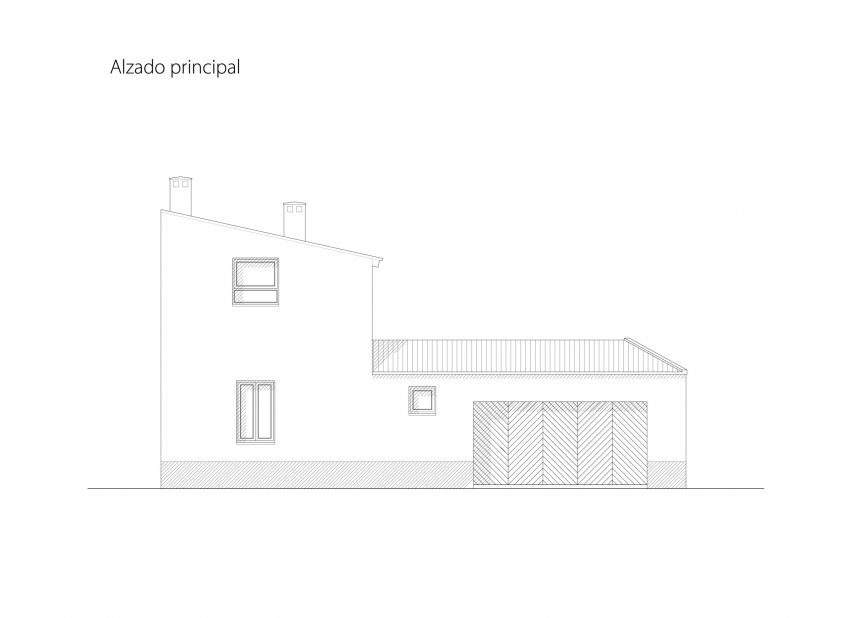 Elevation of Reminiscent Home by Funcionable