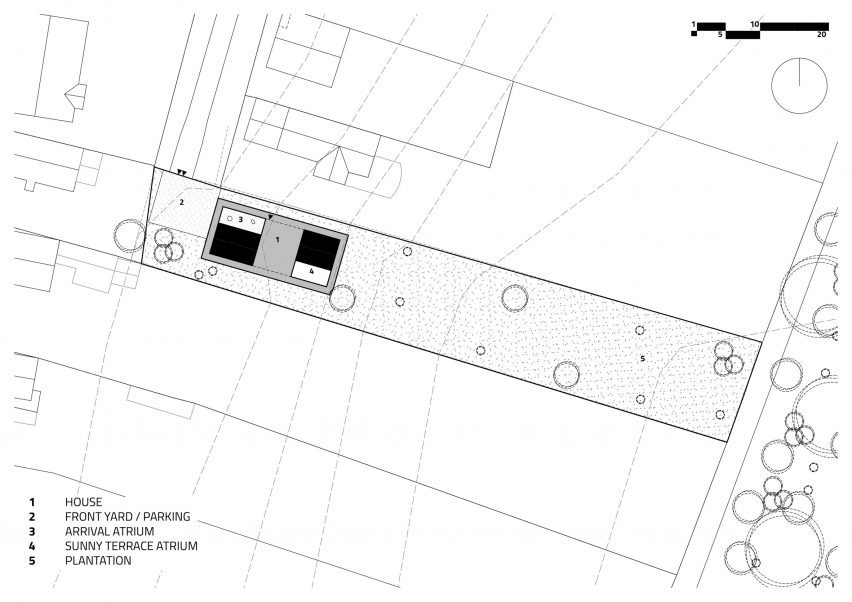 Plan of Frame House by Théque Atelier
