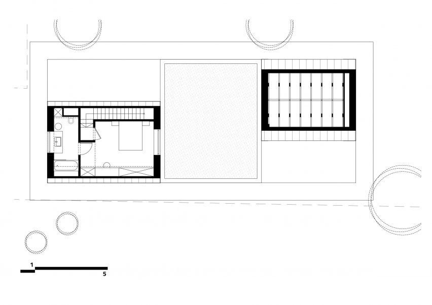 Plan of Frame House by Théque Atelier
