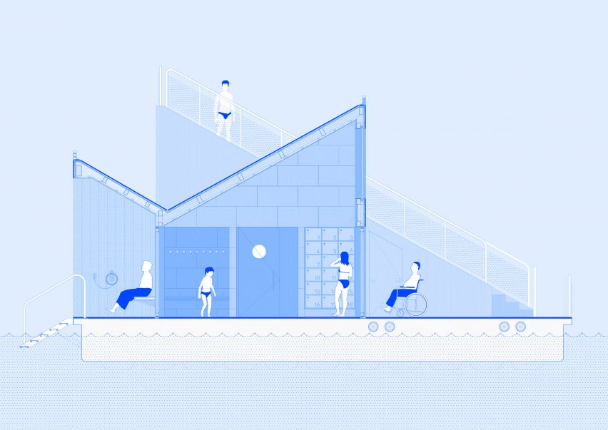 Section of Trosten by Estudio Herreros