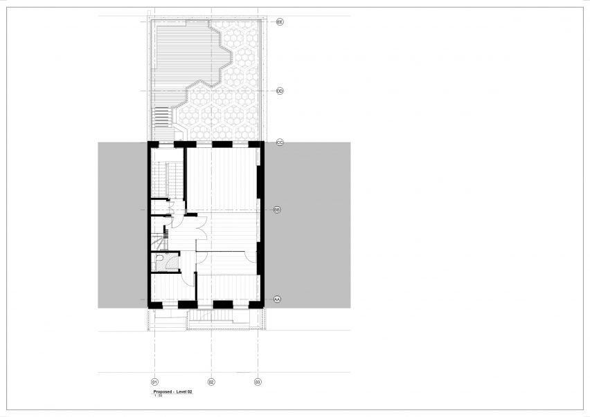 Second floor plan of Fitzrovia office by SPPARC