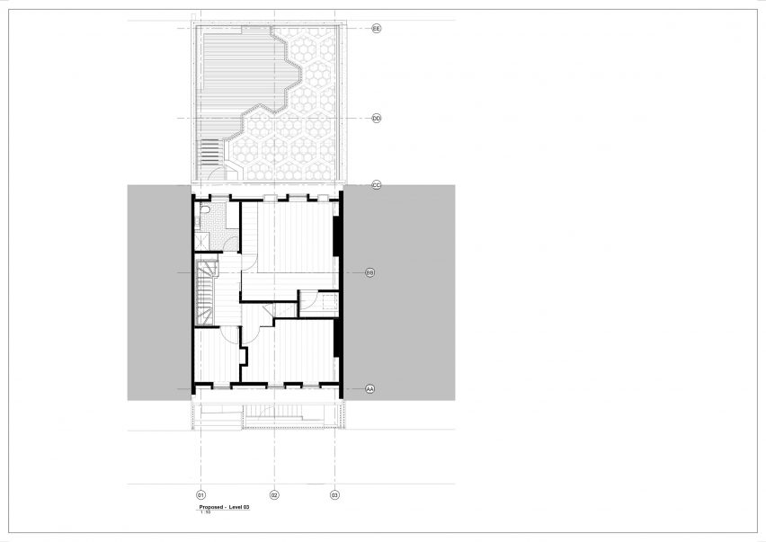 Third floor plan of Fitzrovia office by SPPARC