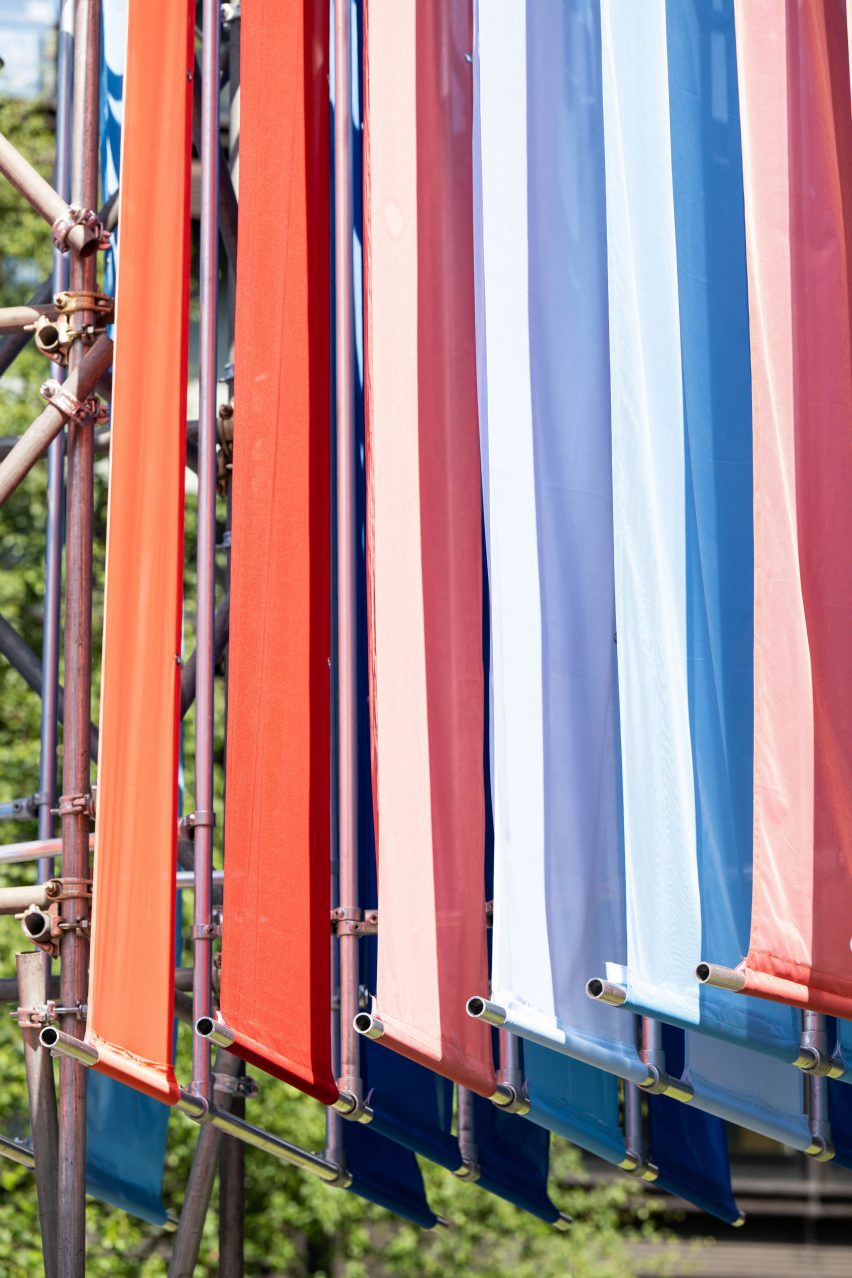 Colourful pavilion at London Festival of Architecture