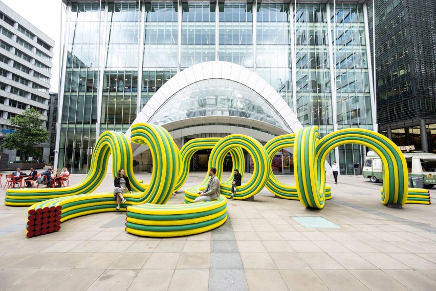 Colourful pavilion at London Festival of Architecture