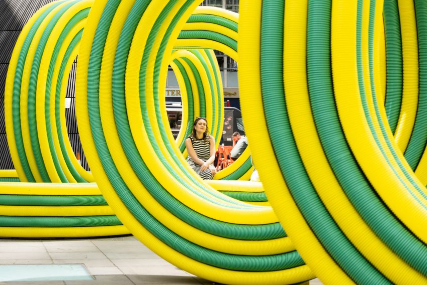 Colourful pavilion at London Festival of Architecture