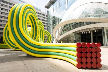 Squiggle pavilion by NEON for the London Festival of Architecture