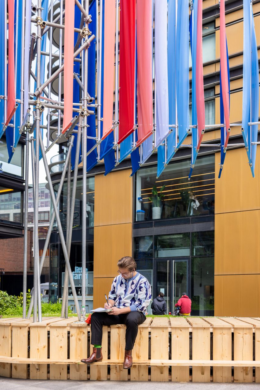 Colourful pavilion at London Festival of Architecture
