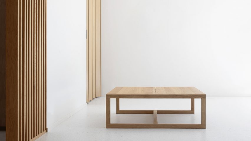 Frame Low coffee table by John Pawson for Nikari
