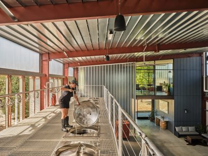 Vineyard fermentation building