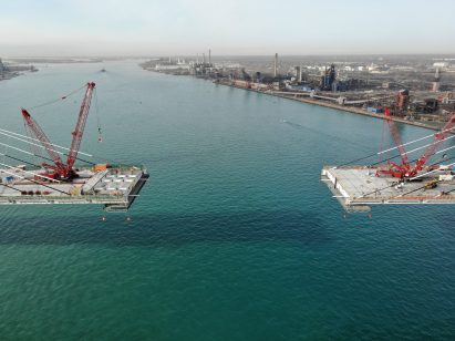 A bridge between Detroit and Canada