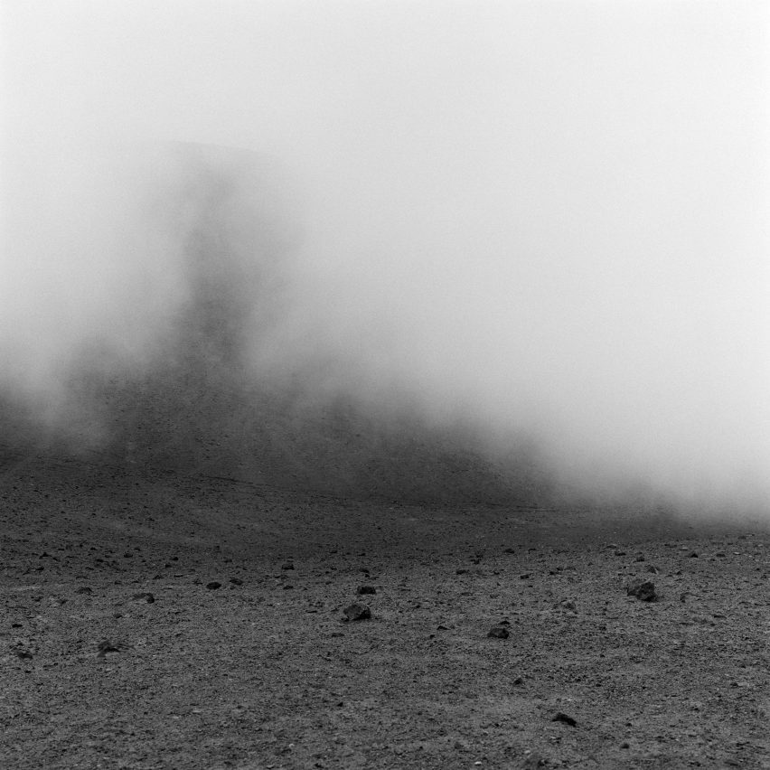 Fog formations in Atacama desert in Chile