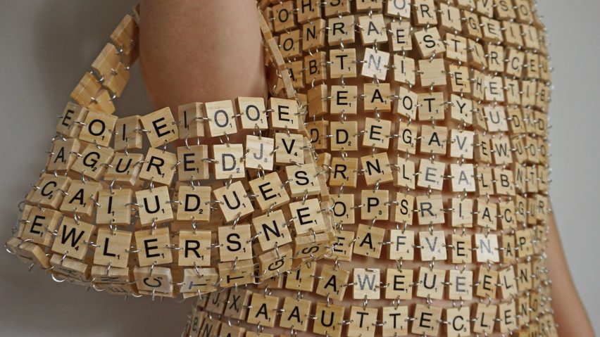 Scrabble Dress by Gab Bois
