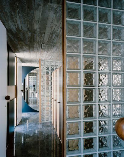 Hallway interior at Lisbon home by Fala Atelier