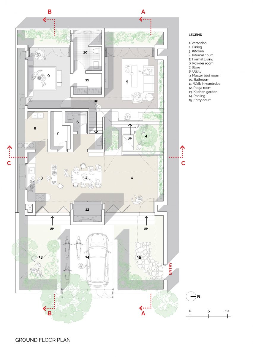 Plan of In-between Gardens by A Threshold