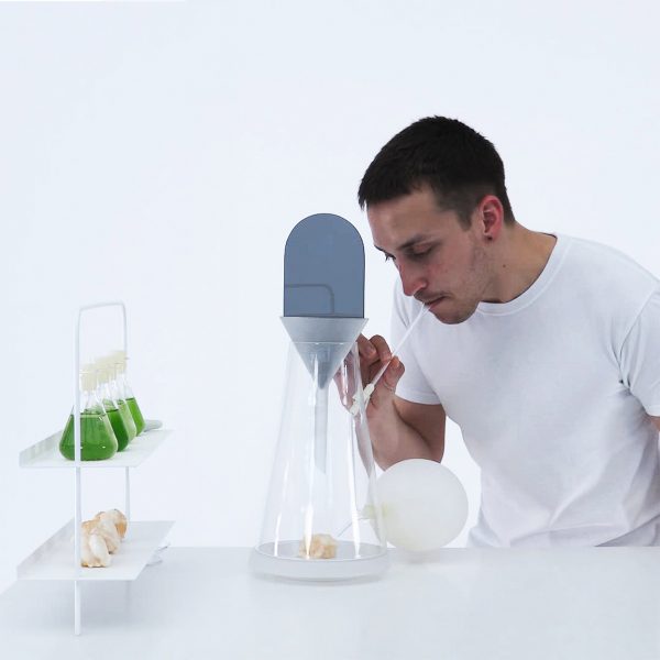 Person working with lab equipment