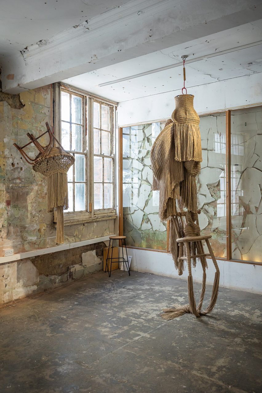 Interwoven sculptures by Christopher Kelly