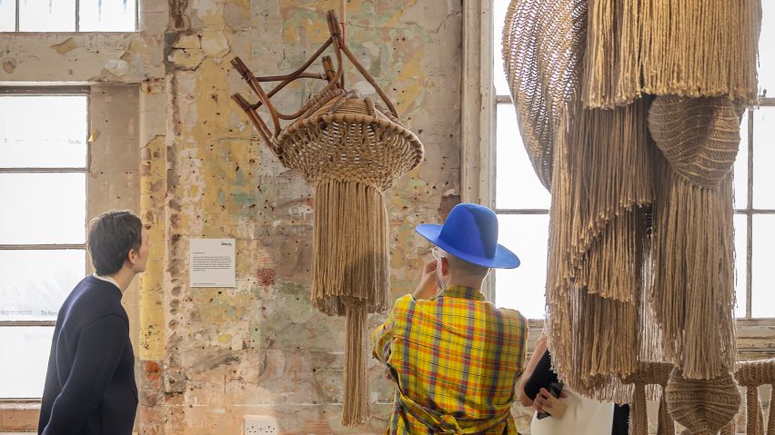 Interwoven sculptures by Christpher Kelly
