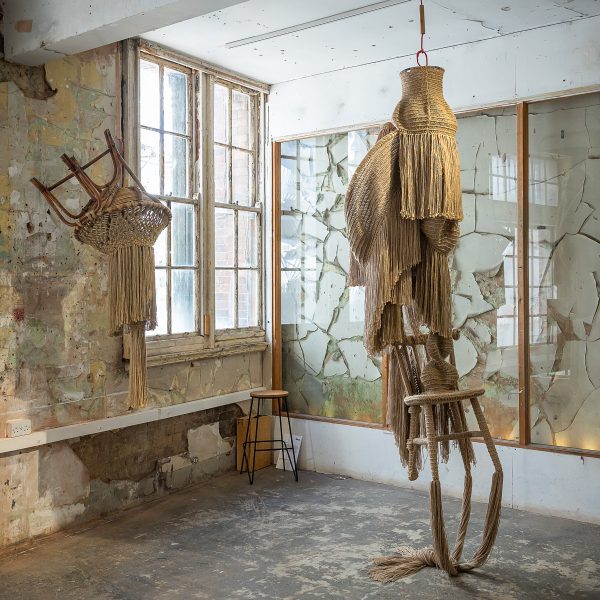 Interwoven sculptures by Christpher Kelly