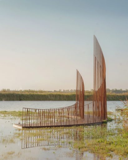 View of Iron Reef installation in Norfolk