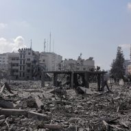 Destroyed buildings in Gaza