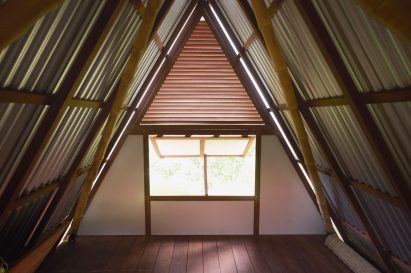 Interior of bamboo house by Marina Tabassum