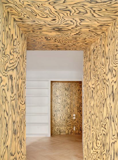 Library hall of Madrid apartment by Lucas y Hernandez Gil