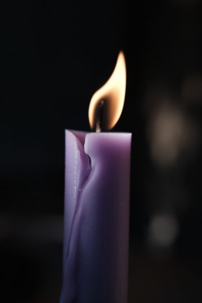 Purple candle
