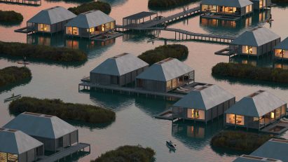 MAST to install hotel made of stilt houses in abandoned Portuguese salina