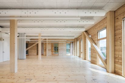 Classroom space within high school by AOR Architects