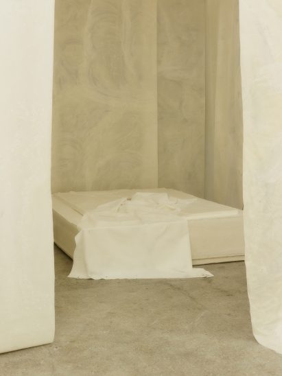 Platform bed made from bioplastic at 3 Days of Design 2024