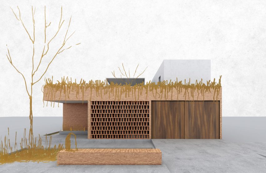 Render of Casa Cantellano by Omar Vergara and Renata de Miguel