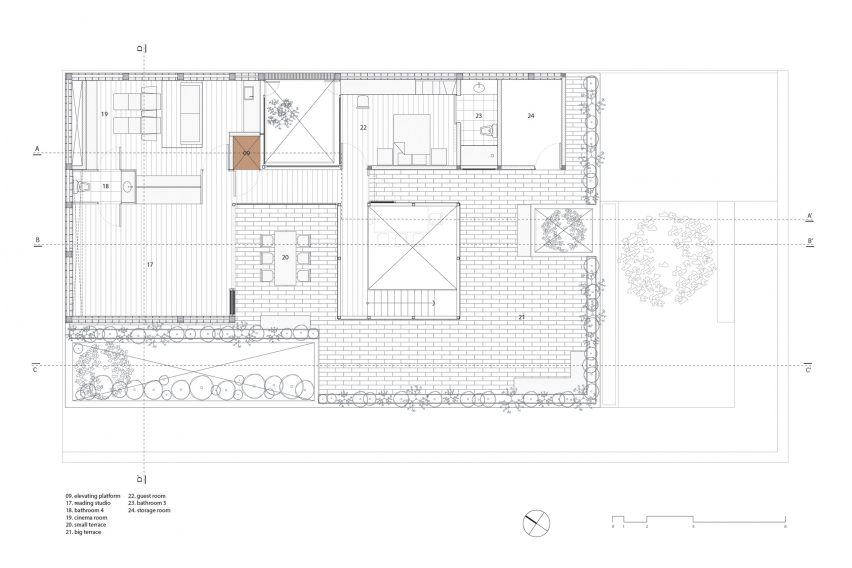 Plan of Casa Cantellano by Omar Vergara and Renata de Miguel
