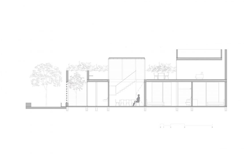 Plan of Casa Cantellano by Omar Vergara and Renata de Miguel