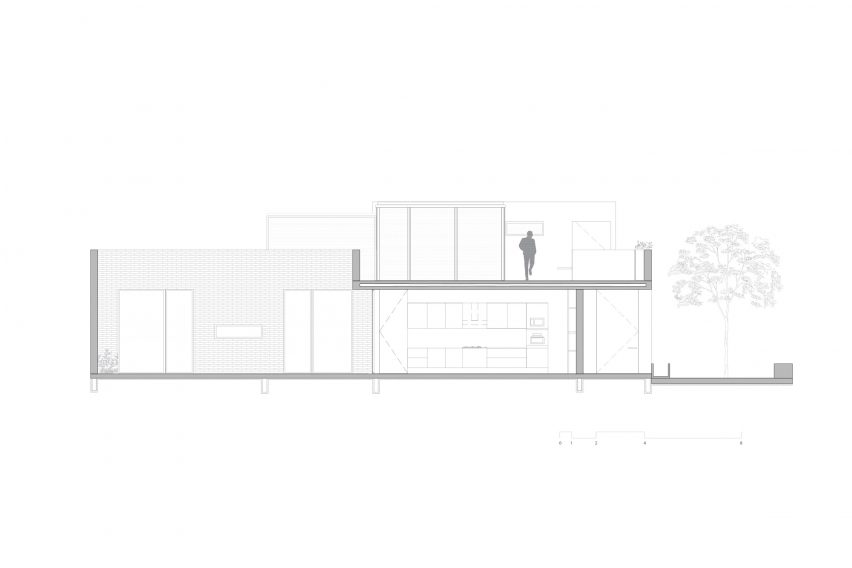 Plan of Casa Cantellano by Omar Vergara and Renata de Miguel