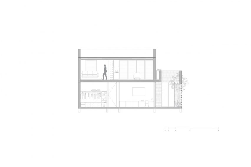 Plan of Casa Cantellano by Omar Vergara and Renata de Miguel