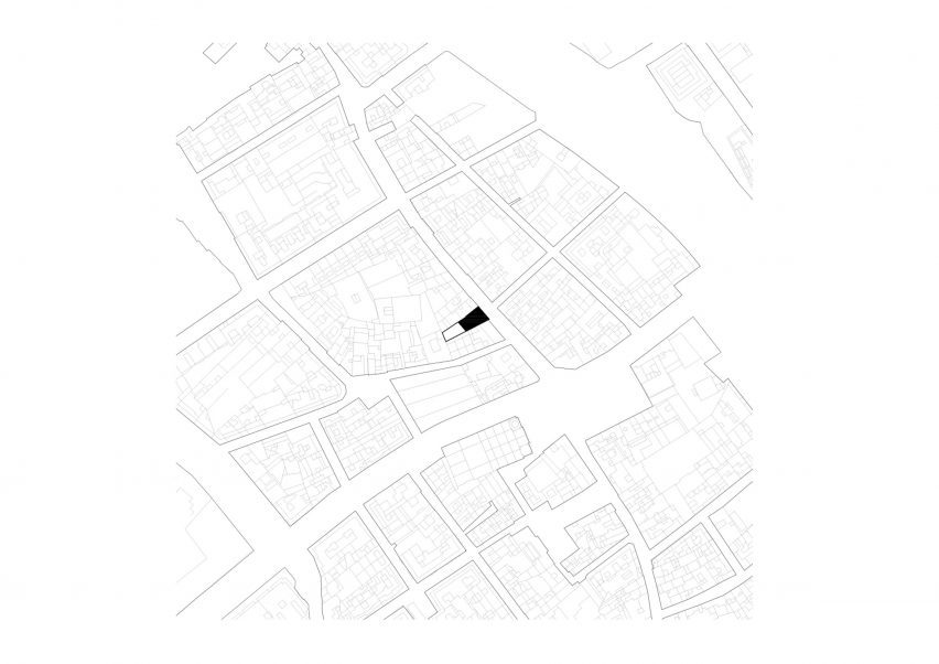 Site plan of Casa 1736 by H Arquitectes