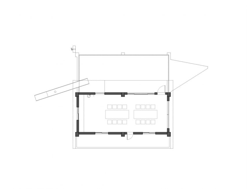 Plan of The Mineless Heritage Restoration Project by Divooe Zein Architects