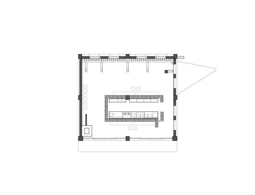 Plan of The Mineless Heritage Restoration Project by Divooe Zein Architects