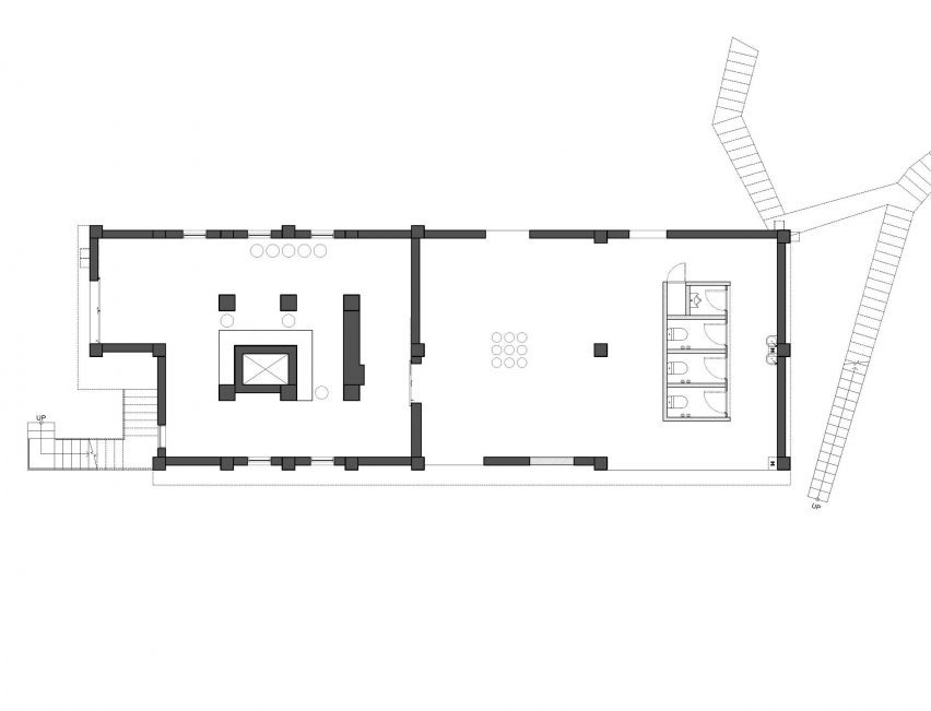 Plan of The Mineless Heritage Restoration Project by Divooe Zein Architects