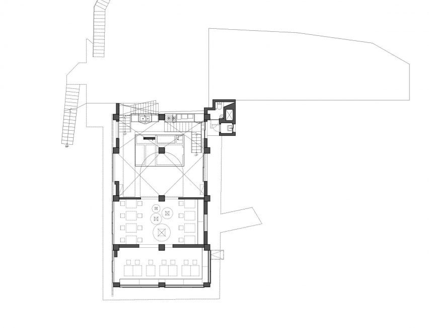 Plan of The Mineless Heritage Restoration Project by Divooe Zein Architects
