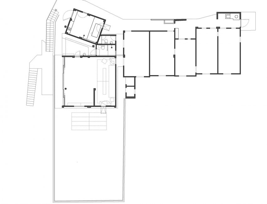 Plan of The Mineless Heritage Restoration Project by Divooe Zein Architects
