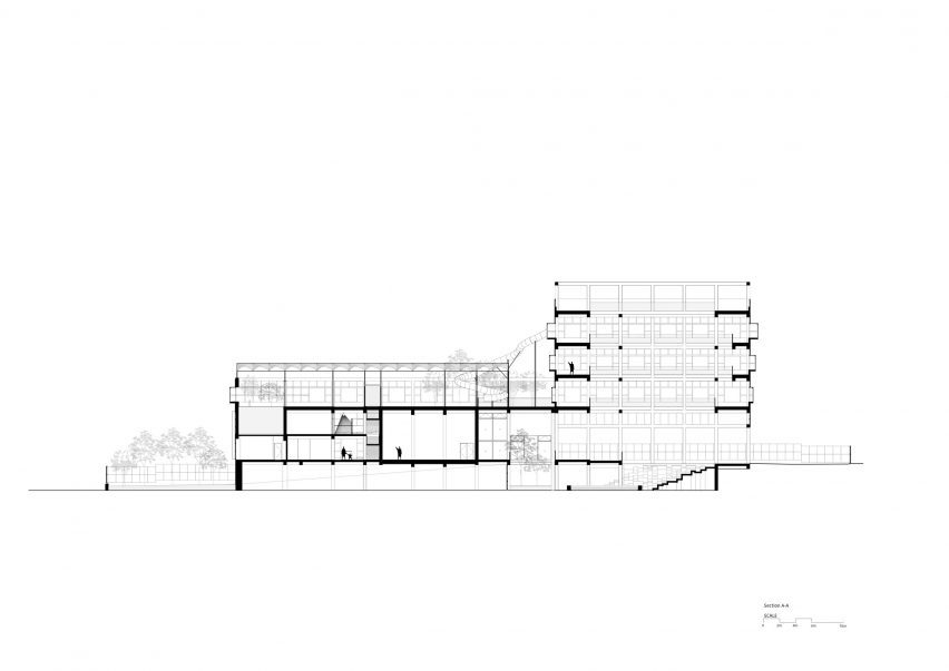 Section of Third Space by Studio Saar