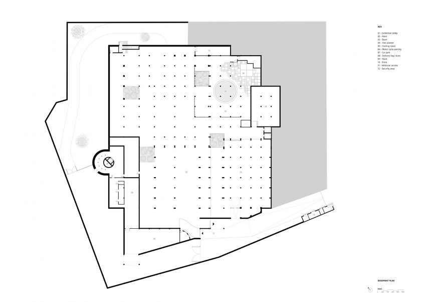 Basement plan of Third Space by Studio Saar