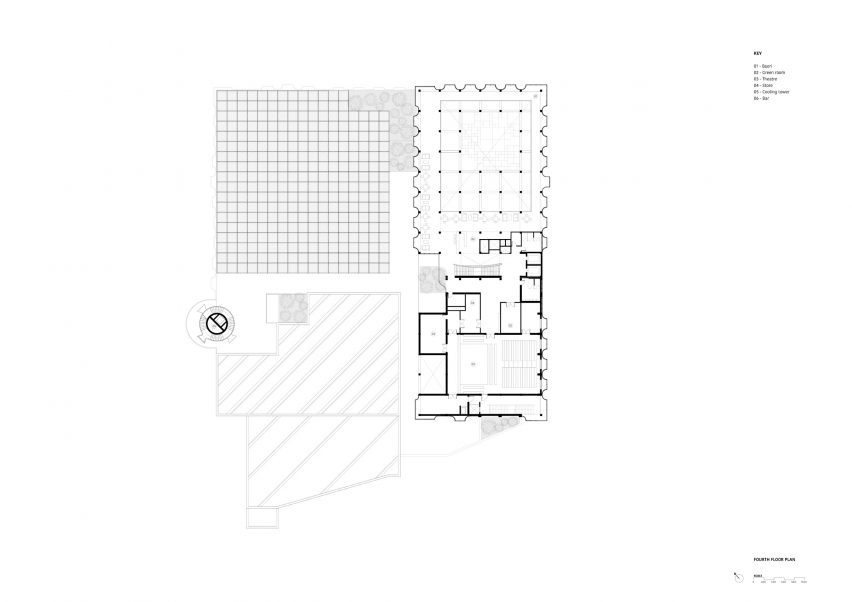Fourth floor plan of Third Space by Studio Saar