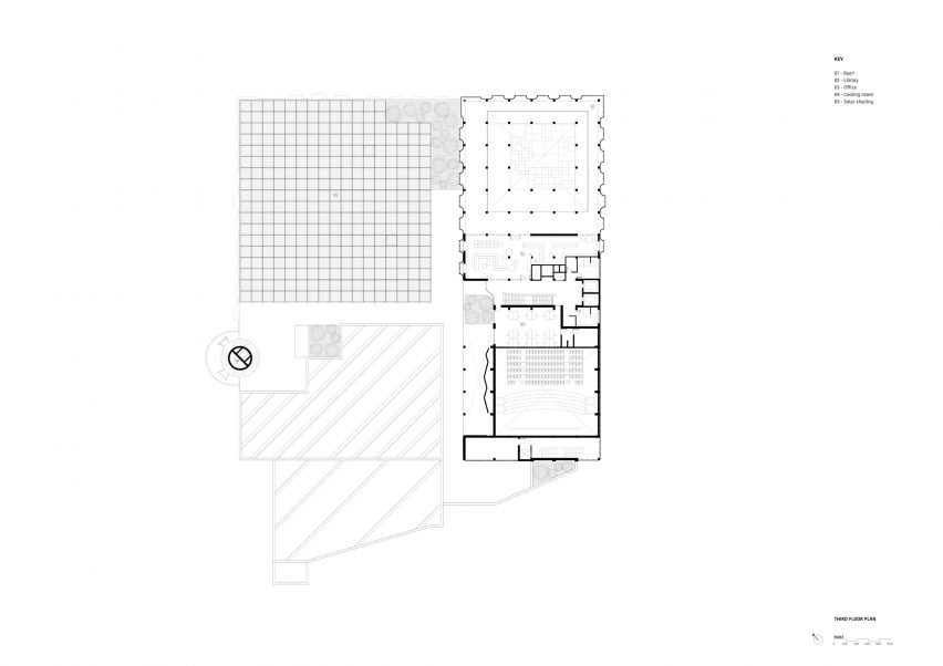 Third floor plan of Third Space by Studio Saar