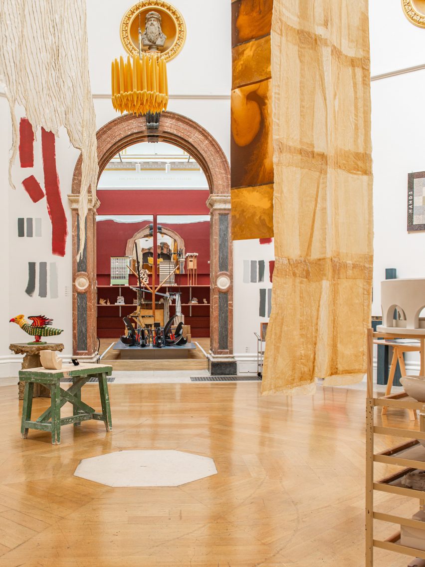 Central gallery space at an exhibition
