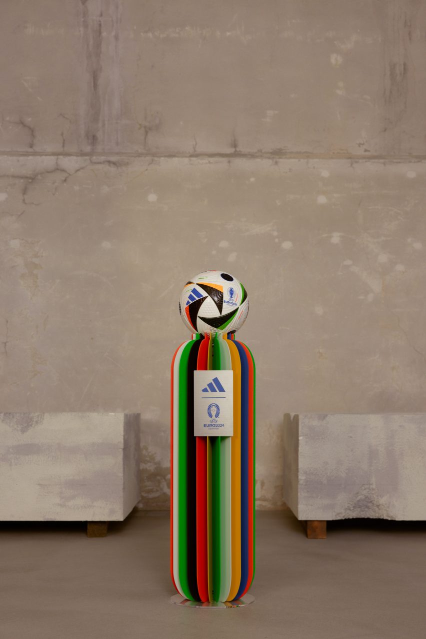 Euro 2024 matchball plinths